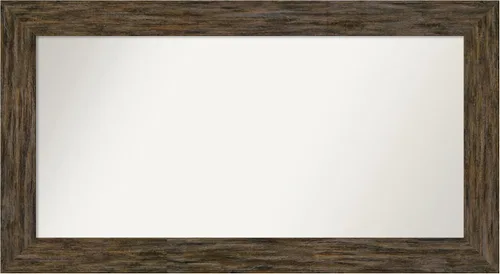 Miniatura 41 de Amanti Art Espejo personalizado, espejo de baño marrón Fencepost, espejo de pared o espejo de tocador de baño sobre el fregadero (27 x 27 pulgadas)