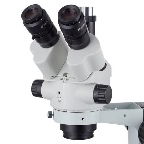 Miniatura 3 de AmScope Microscopio de zoom bloqueable estéreo simul-Focal 3.5X-180X con luz de anillo 144-LED (SM-3NTPZZ-144)