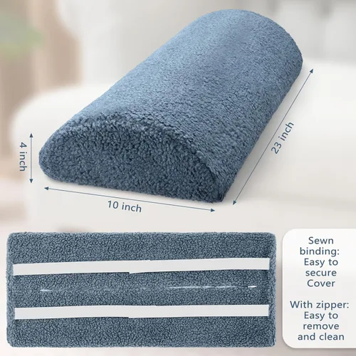 Miniatura 2 de Wesiti Almohada Cojín para Pies de Sillón Reclinable de Alta Resistencia Espuma Viscoelástica Sherpa Bolster para Dormir Descanso Almohada Multiusos
