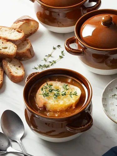 Miniatura 4 de LE TAUCI Tazones de sopa de cebolla francesa con tapa, 22 onzas, tazones de sopa de cebolla francesa, aptos para horno, cuencos de sopa de cerámica