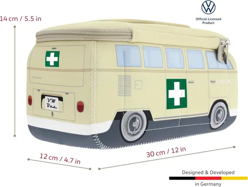 Miniatura 3 de BRISA VW Collection – Volkswagen Bolsa universal de neopreno para maquillaje, cosméticos, artículos de tocador para farmacia de viaje, en diseño