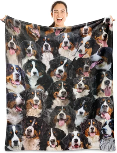 Manta de perro de montaña bernés, regalos de montaña bernesa para los amantes de los perros, mantas de franela para perro, mamá y papá, mantas