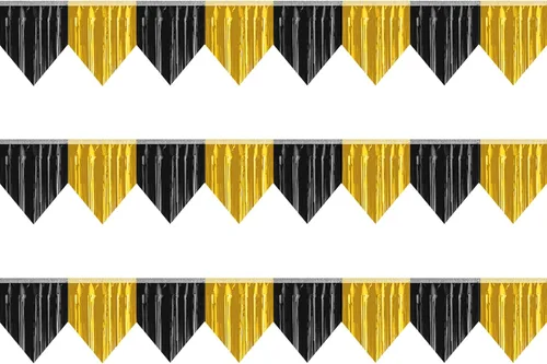 Pancarta 3P con flecos metálicos para colgar en la pared, telón de fondo para desfiles, flotadores, guirnaldas, bodas, fiestas, graduación, clase,