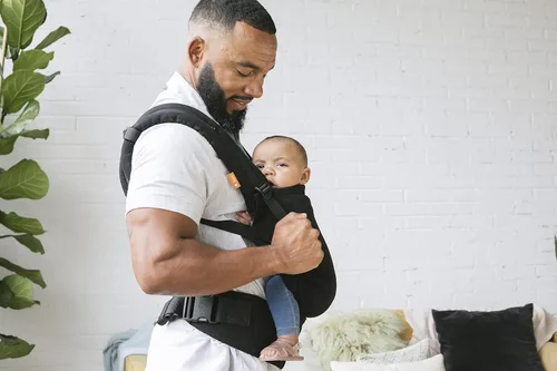 Miniatura 2 de Baby Tula Portabebés estándar de malla costera para recién nacidos a niños pequeños, ajustable y ergonómico con múltiples posiciones de transporte