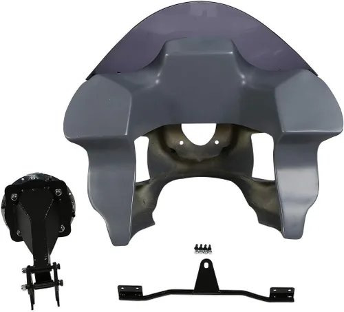 Miniatura 3 de TCT-MOTORPARTS 7" Cobertura de carenado delantero superior, parabrisas, faro con kits de montaje para Harley Dyna Street Bob, Low Rider, FXR