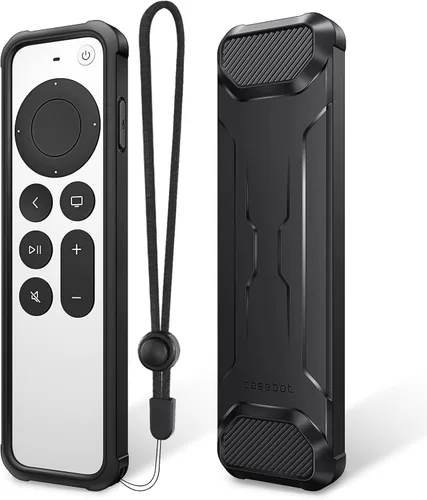 Fintie Funda protectora para Apple TV Siri Remote 2021 2022 – TPU suave, ligera, antideslizante, a prueba de golpes, para control remoto Apple TV 4K