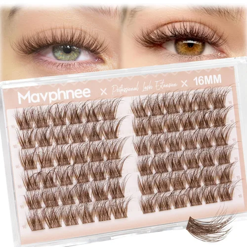 Miniatura 39 de Extensiones de pestañas en racimo naturales DIY, extensiones de pestañas en racimo con curva C, extensiones de pestañas en racimo para ojo de gato