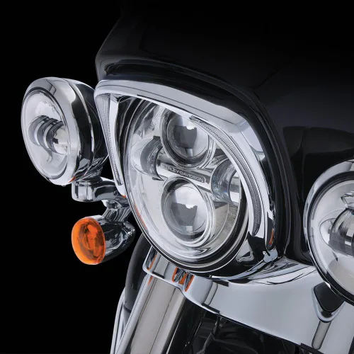 Miniatura 3 de Ciro Fang - Bisel LED para faros delanteros cromados para FLH 45200 2014, 8.75" x 9