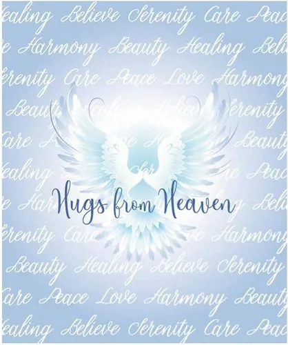 Miniatura 5 de Manta Hugs from Heaven de 50 x 60 pulgadas, regalo conmemorativo de condolencias, felpa ultra suave y mullida, terciopelo de visón, manta cómoda