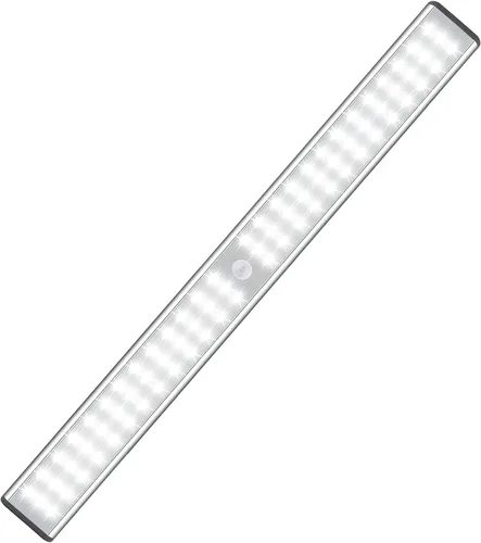 MOSTON Luces de armario recargables superbrillantes 78 LED con sensor de movimiento, iluminación nocturna para armario de cocina, debajo del