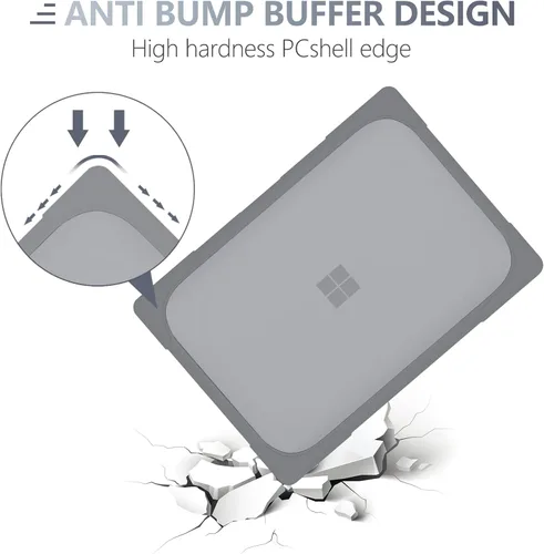 Miniatura 4 de Batianda Funda resistente para laptop Microsoft Surface 5, 4, 3ª, pantalla táctil de 15 pulgadas con soporte plegable y cubierta para teclado, funda