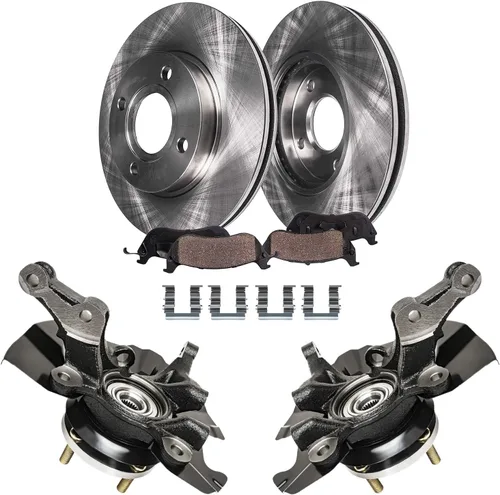 Miniatura 20 de Detroit Axle - Kit de freno delantero de 6 piezas para Honda CR-V 2002, 2003, 2004, rotores de freno de disco, pastillas de freno de cerámica