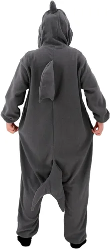Miniatura 4 de Pijama mameluco de tiburón para mujer, disfraz de tiburón