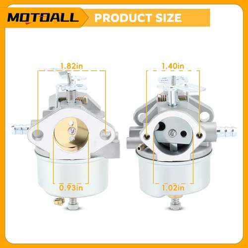 Miniatura 3 de Carburador MOTOALL para quitanieves 640349 640052 640054 632334A 632334 para John Deere 526 726 732 826 1032 Carburador ajustable HM80-155392P
