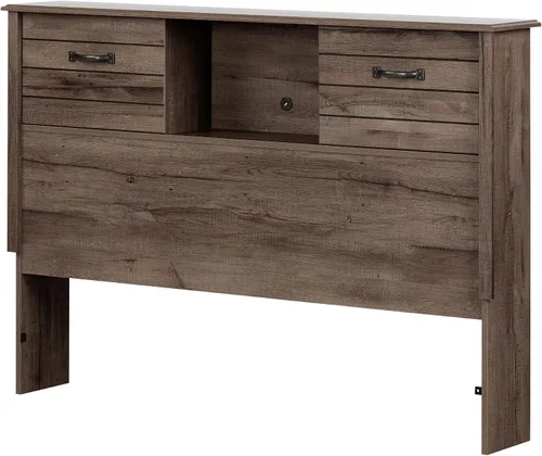 Miniatura 11 de South Shore Ulysses - Cabecero de estantería doble, roble otoño Fall Oak