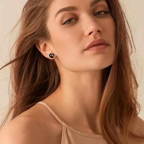 Miniatura 6 de SmileBelle Aretes tipo dormilona para mujer, de plata de ley de 18 quilates, con turquesa, como regalo de cumpleaños, aretes de cristal de perlas