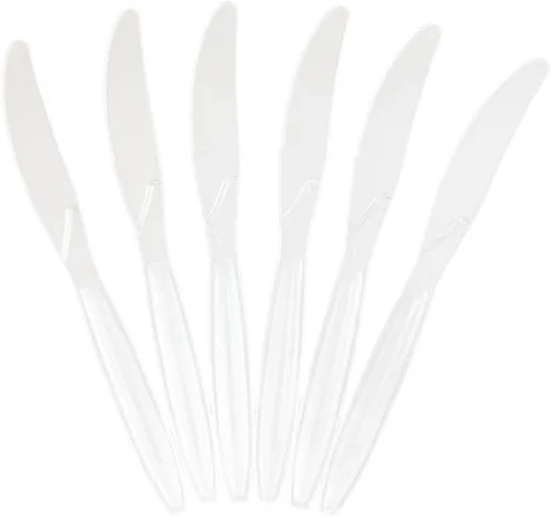 Miniatura 6 de JAM Paper Premium Utensils Party Pack - Cuchillos de plástico - Fucsia rosa intenso - 48 cuchillos desechables/paquete