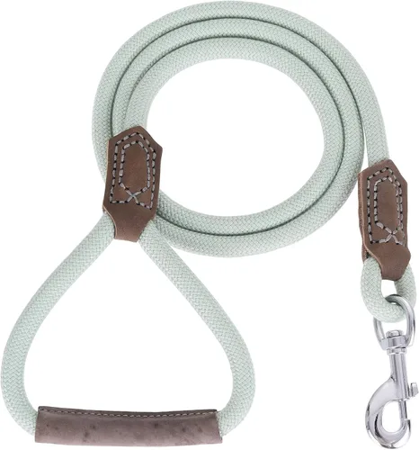 Miniatura 12 de Mile High Life Correa para perro de cuero premium Correa de cuerda resistente Asa de cuero Cierre fuerte de aleación de zinc Perros Mango