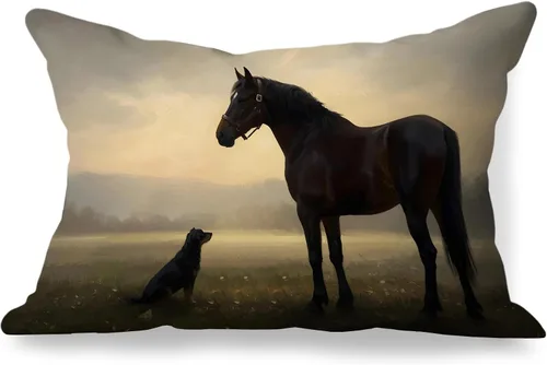 Miniatura 21 de Fundas de almohada de 12 x 20 pulgadas, regalos para amantes de los caballos, fundas de almohada lumbares decorativas para el hogar, sala de estar