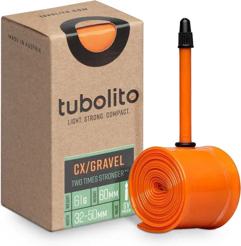 Tubolito Tubo CX/Gravel 700C x 1.260-1.969 in con válvula Presta de 2.362 in | Ligero, fuerte y compacto | Compatibilidad de llantas y frenos de