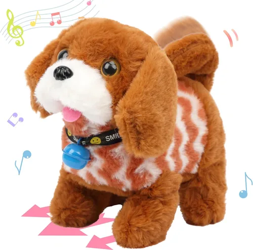 Miniatura 13 de Hopearl - Juguete de peluche electrónico interactivo de unicornio con sonidos y movimientos, camina y tiene un cuerno luminoso; regalo para niños