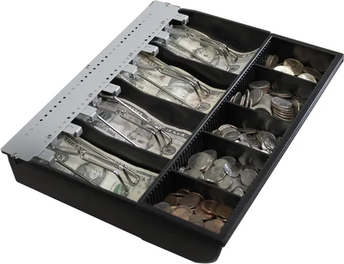 Miniatura 3 de Adesso Cajón de efectivo POS de 13" con bandeja extraíble MRP-13CD