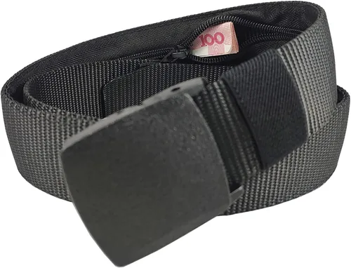 Miniatura 14 de AIBEARTY Cinturón de lona con hebilla ajustable, cintura larga para mujeres, hombres, adolescentes