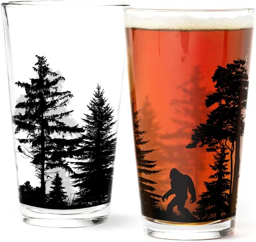 Vasos de Pinta de Black Lantern – Vasos de Cerveza para Entusiastas de la Cerveza Artesanal - Juego de Dos Vasos de 16 oz. - Vasos de Cóctel y