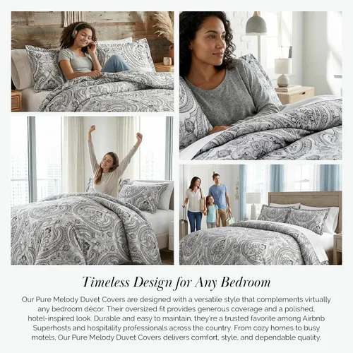 Miniatura 6 de Southshore Fine Living, Inc. Juego de funda de edredón tamaño extra grande individual/XL, ropa de cama de microfibra cepillada premium de fácil