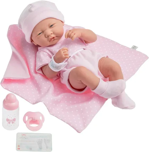 Miniatura 9 de La Newborn de JC Toys, Real Boy in Blue, Rosado