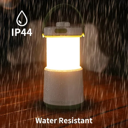 Miniatura 6 de Linterna LED de camping recargable, 800 lm, 230 horas de tiempo de funcionamiento, 5 modos de luz de campamento con luz roja, linterna impermeable