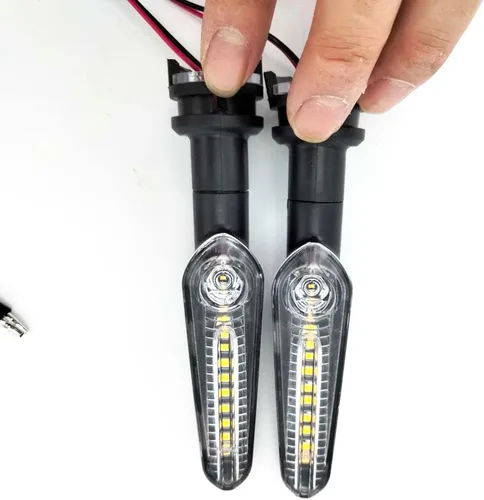 Miniatura 6 de 2 unids LED secuencial dinámico señal de giro luz para Yamaha MT07 MT09 Tracer 700 900 XJ6 FZ6 YZF R15 R25 XSR