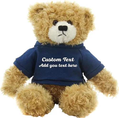 Miniatura 16 de Oso Brandon beige personalizado – Juguete de peluche personalizado de 12 pulgadas – Regalo perfecto de oso personalizado para graduación, San