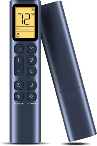 Mando a distancia de CA de repuesto para aire acondicionado portátil DREO AC318S AC319S - Conmutable entre Fahrenheit y Celsius (negro)
