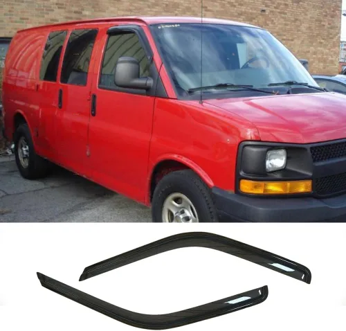 Miniatura 17 de Deflector de ventilación para visera lateral para Chevy Silverado/GMC Sierra 1500/2500HD/3500HD Crew Cab, Yukon XL/Suburban/Avalancha 2007-2014, 4