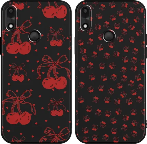 Miniatura 16 de Paquete de 2 Fundas de Teléfono con Lazo Rosa para Gabb Phone 4 6.1", Fundas con Patrón de Flores Florales con Lazo de Cinta Kawaii Lindo de Dibujos