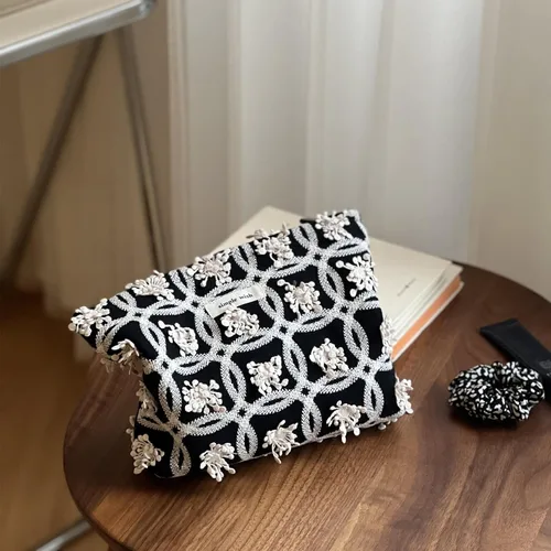 Miniatura 2 de Sminra Bolsa de Maquillaje Bolsa de Cosméticos Bolsa de Aseo de Lona Preppy para Mujeres Linda Bolsa con Cremallera Organizador Accesorios de Viaje
