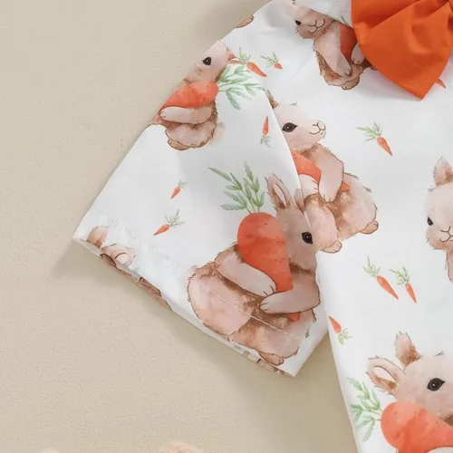 Miniatura 4 de Lnzyyephy Conjunto de ropa de verano para bebé niño, camisa de manga corta con botones + pantalones cortos sólidos