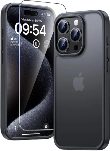 Miniatura 54 de TAURI Funda magnética 2 en 1 transparente para iPhone 14 Pro, compatible con Magsafe [no amarillenta] con protector de pantalla, protección de grado