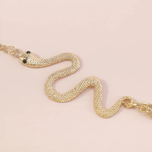 Miniatura 3 de Caiyao Pulsera de anillo punk de serpiente de mariposa, serpiente y araña, pulsera de anillo de dedo de serpiente bohemia, arnés de mano, pulseras