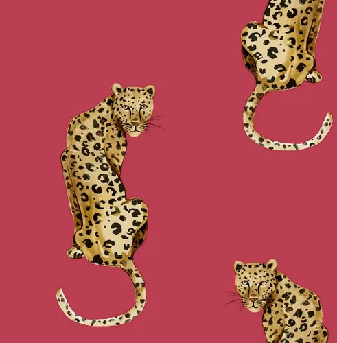 Miniatura 6 de NextWall Daisy Bennett Designs Leopard King - Papel tapiz autoadhesivo (verde)