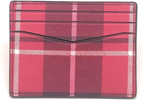 Miniatura 3 de Kate Spade New York Staci Plaid - Tarjetero delgado pequeño (cuadros festivos)