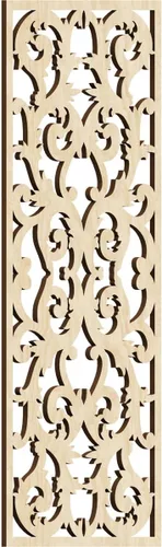 Miniatura 72 de Meadville Paneles decorativos de pared de madera con calado, 9 3/8 pulgadas de ancho x 24 3/8 pulgadas de alto x 1/4 de alto, aliso