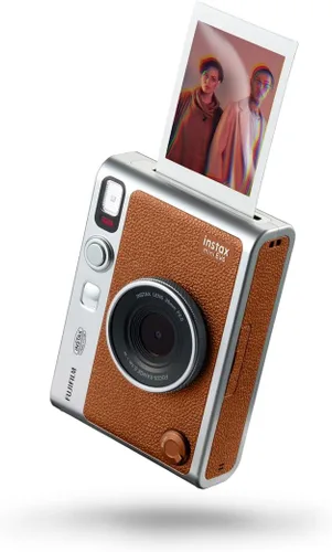 Miniatura 7 de Fujifilm Instax Mini EVO - Cámara instantánea híbrida marrón con funda compatible con Fujifilm Instax Mini EVO + Fujifilm Instax Mini Twin Pack
