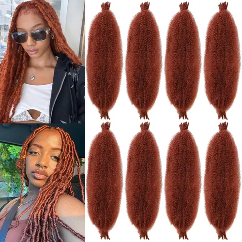 Miniatura 22 de ZRQ Cabello afro trenzado negro elástico para Butterfly Locs de 12 pulgadas, cabello trenzado de ganchillo Marley Twist preseparado, 3 paquetes