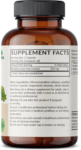 Miniatura 2 de Futurebiotics Rhodiola Rosea Powder Adaptogenic Herb Vegetarian Capsules, 60