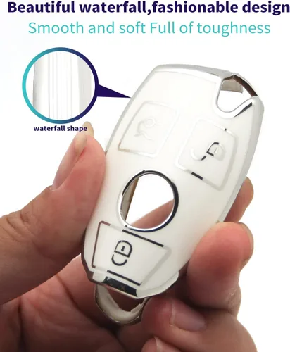 Miniatura 3 de Funda adecuada para llaves, funda avanzada de poliuretano termoplástico suave, compatible con llave remota inteligente