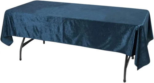 Miniatura 29 de Efavormart - Mantel rectangular de terciopelo negro prémium de 60 x 102 pulgadas para eventos de fiesta de boda
