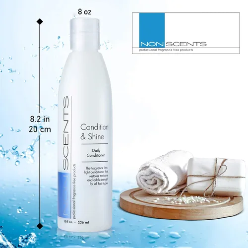 Miniatura 5 de Acondicionador desenredante – Acondicionador sin fragancia para cabello seco – Acondicionador hidratante para hombres y mujeres – Acondicionador