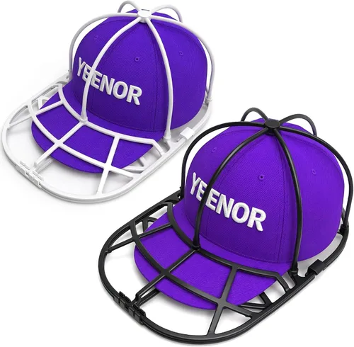 Miniatura 9 de Jaula para lavadora de sombreros para lavadora, estante limpiador de gorras de béisbol para lavadora y lavavajillas, moldeador de tapas estructurado